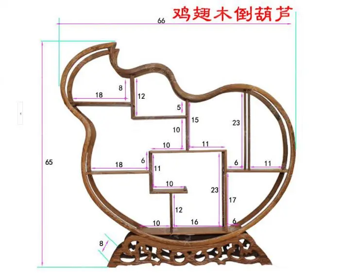Красные крылья резьба по дереву старинная китайская мебель демонстрационная
