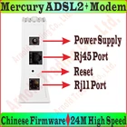 Высокоскоростной модем Mercury ADSL, ADSL2, 24 м, DSL, Интернет, RJ11, RJ45, ADSL 2 +, с портом LAN, без розничной коробки