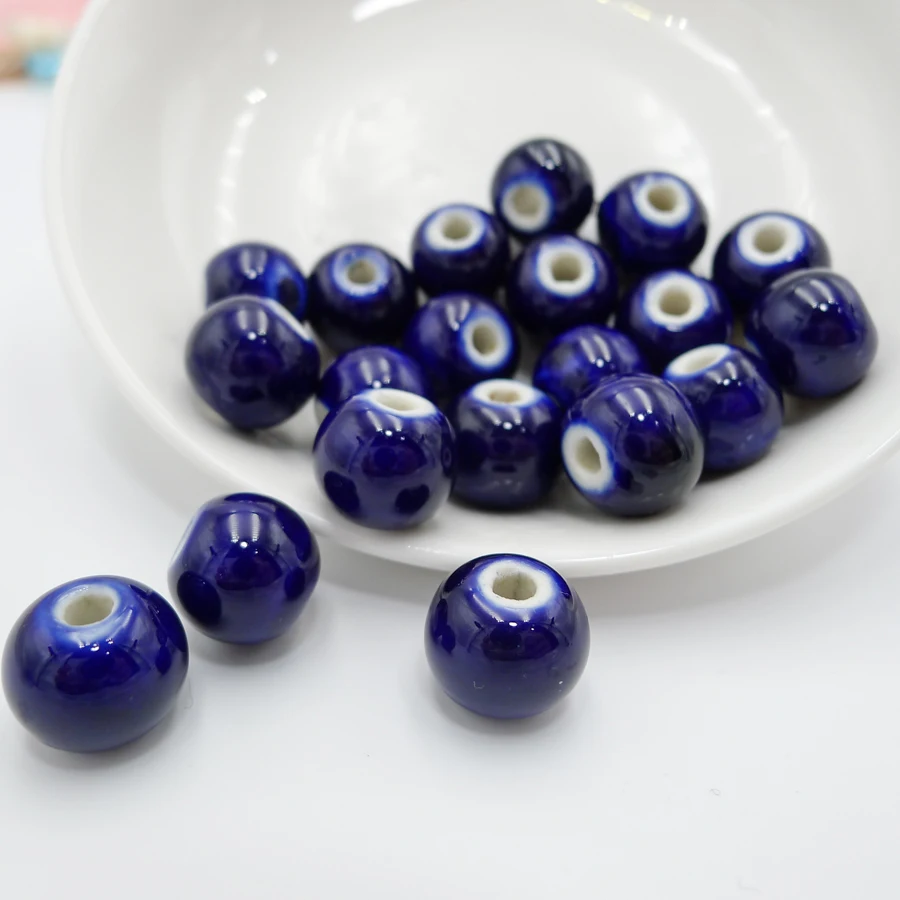 12 #40 шт Китай керамические бусины Цзиндэчжэнь фарфоровые для изготовления