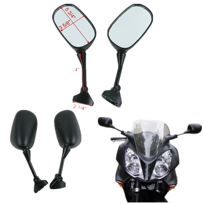 Мотоцикл левый и правый заднего вида зеркала зеркало для HONDA VFR800 VFR 800 FI V-TEC 2002-2008