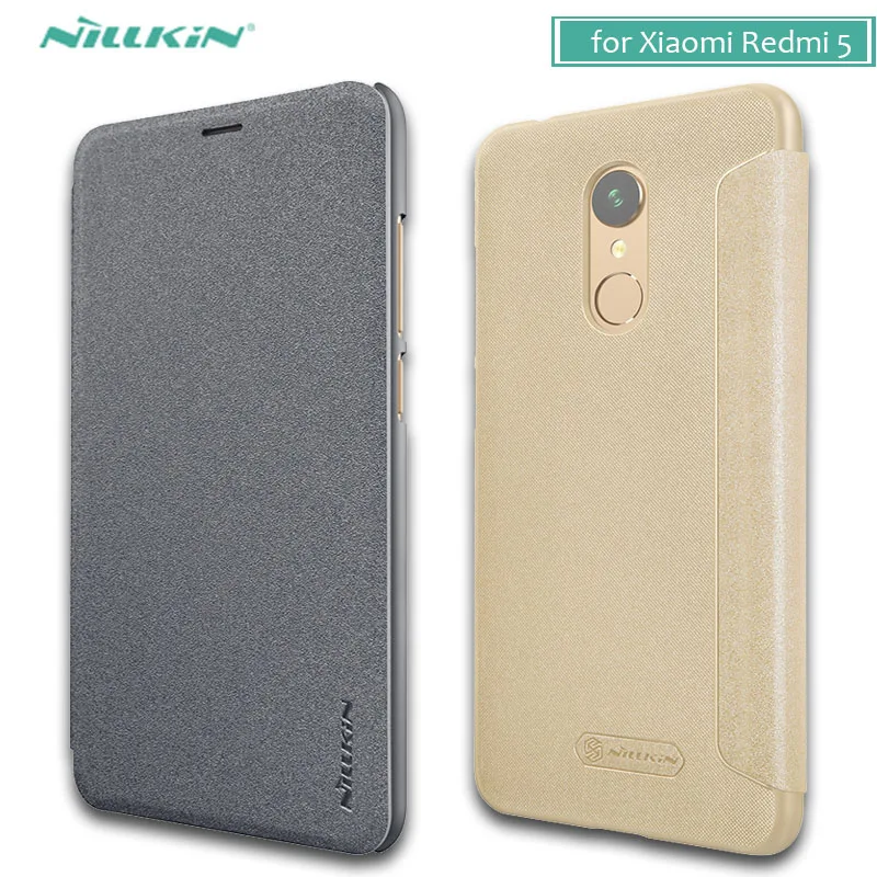 Чехол для Xiaomi Redmi 5 7 &quotNILLKIN Sparkle Capa роскошный кожаный чехол с откидной крышкой