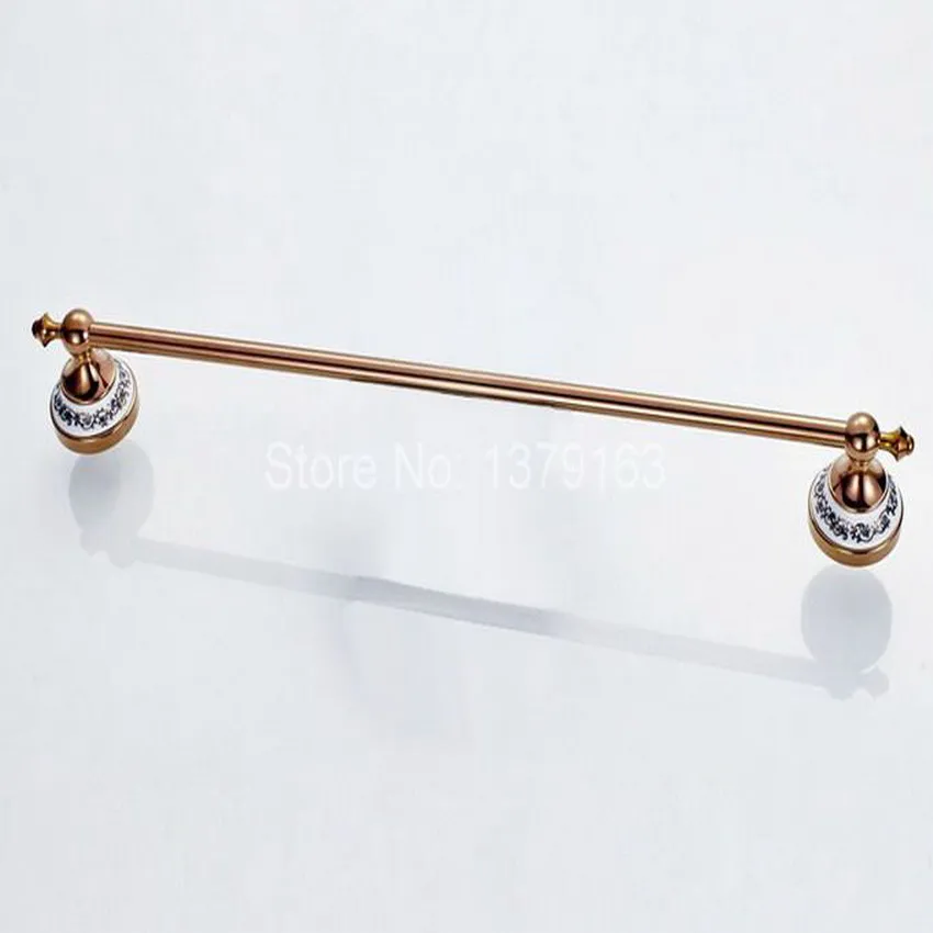 Роскошный латунный аксессуар для ванной комнаты цвета розового золота настенный