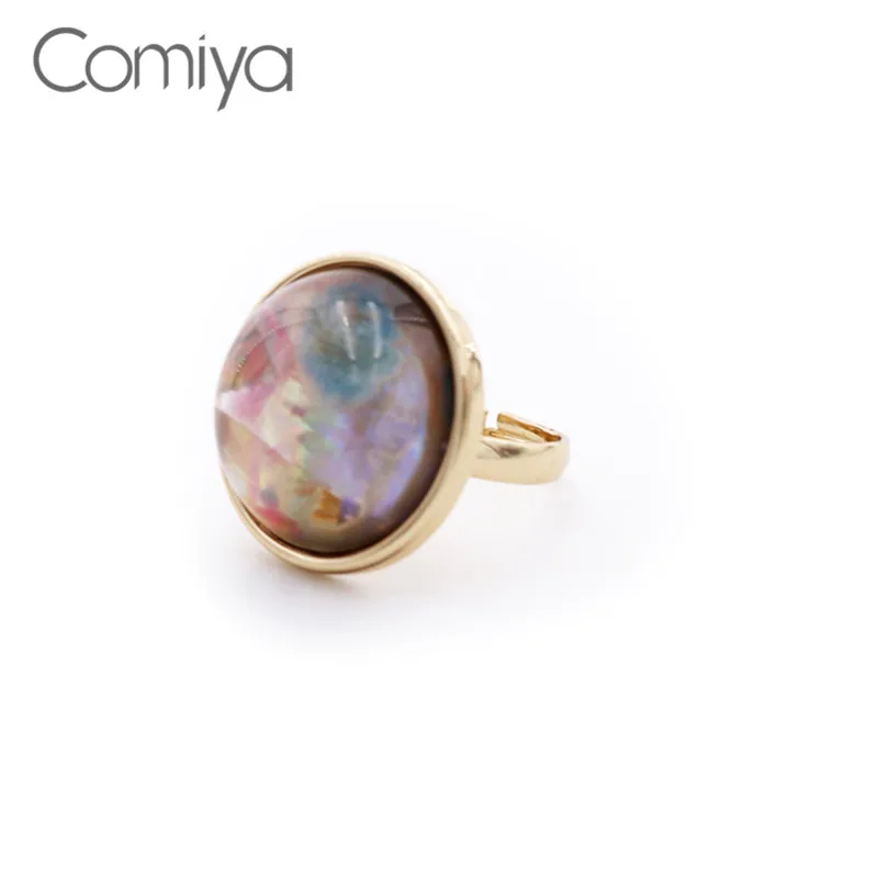 Comiya модные кольца Резина с Цинковым Сплавом мозаика Anillos Mujer индийские аксессуары