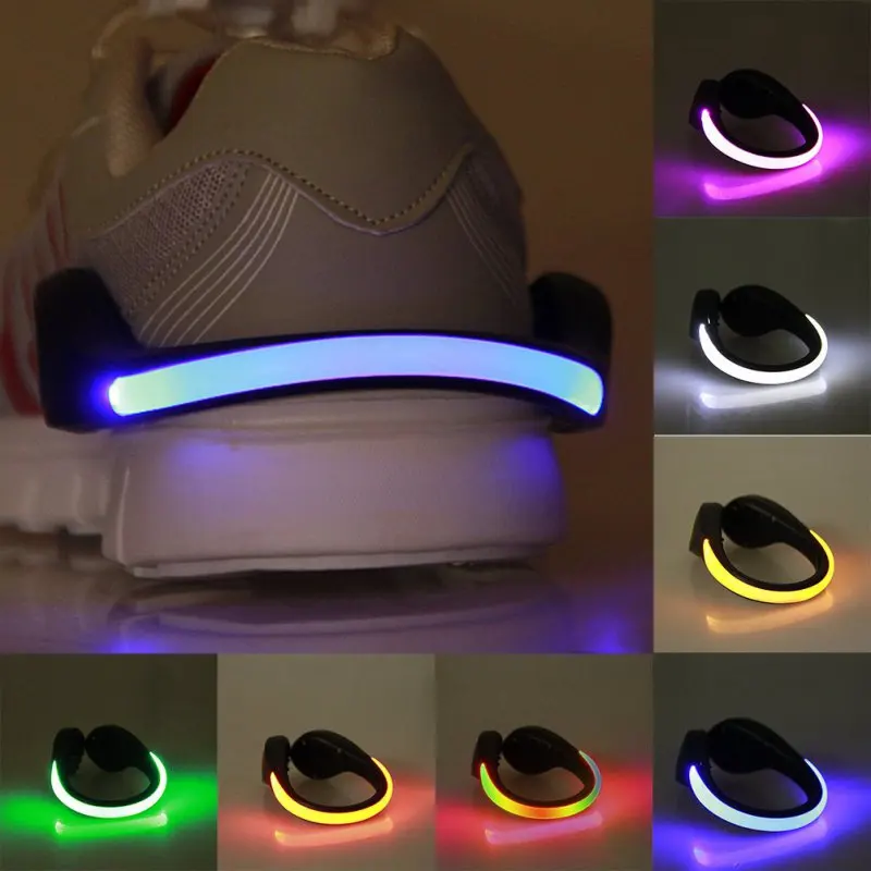 

LED Warning Light Safety Night Running Shoe Clips LED Luminous Shoe Clip Outdoor Bicycle Light With LED