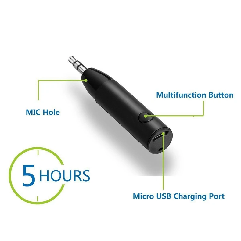 Мини Bluetooth 4,1 стерео аудио приемник беспроводной Aux 3,5 мм Музыкальный адаптер Handsfree автомобильный комплект для Bose JBL Yamaha Динамик Наушники