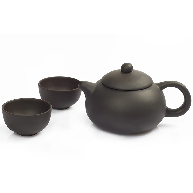 Бесплатная доставка Drinkware кунг-фу чайный сервиз 1 чайник 2 чашка Исин фиолетовый