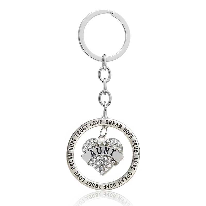 Xiaojingling Новая мода розовый/серебро брелки тетя любовь МЕЧТА НАДЕЖДА Trust
