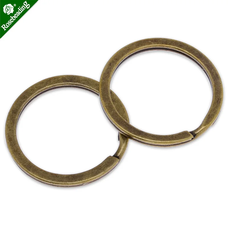 50 шт. металлические круглые кольца для ключей