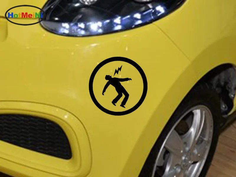 HotMeiNi Car Sticker Beware There Is Electricity Lightning Funny SUV Window Bumper Laptop Kayak Vinyl Decal 15 x 15cm | Автомобили и