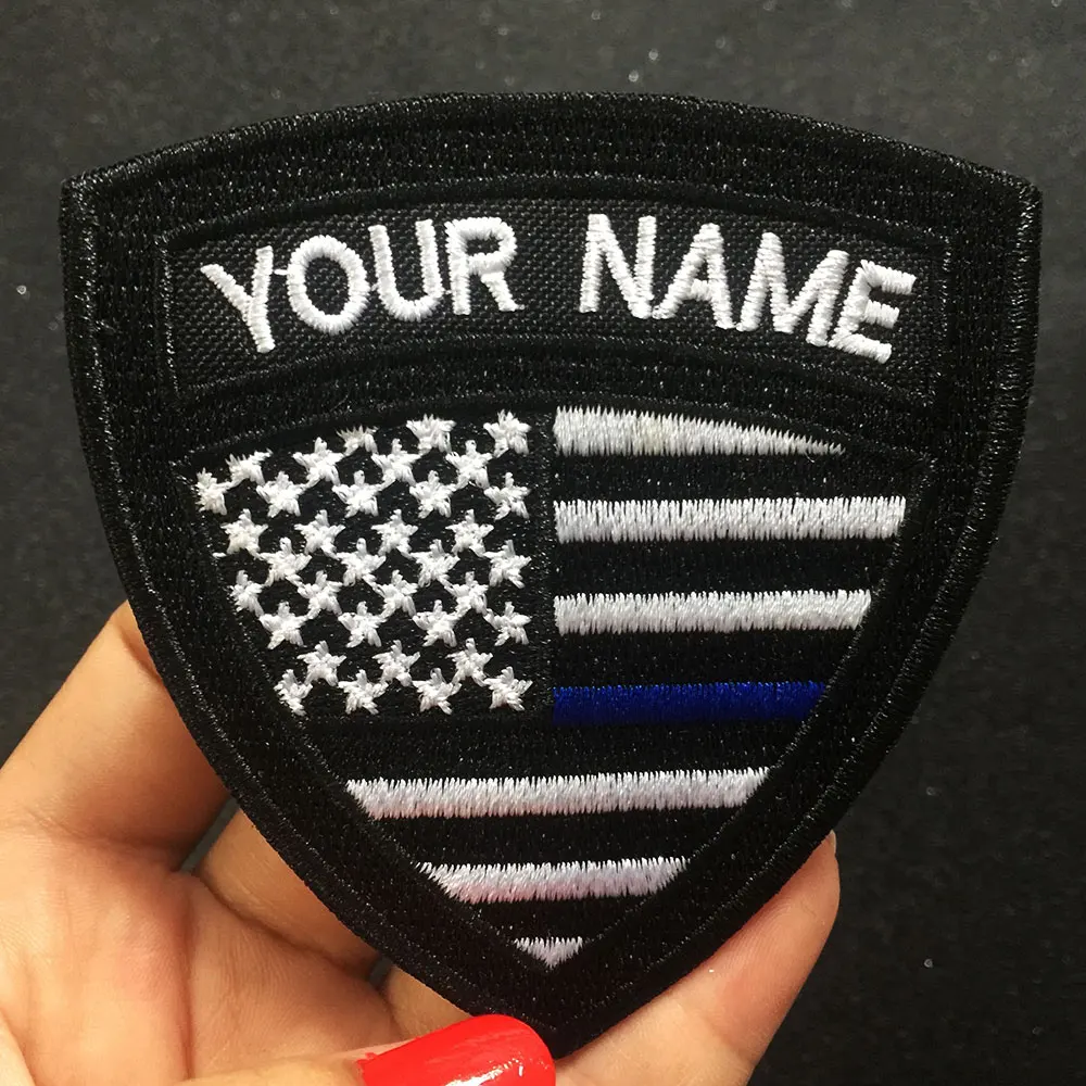 Пользовательские вышивки имя патч 2 шт Персонализированные милитари номер тег