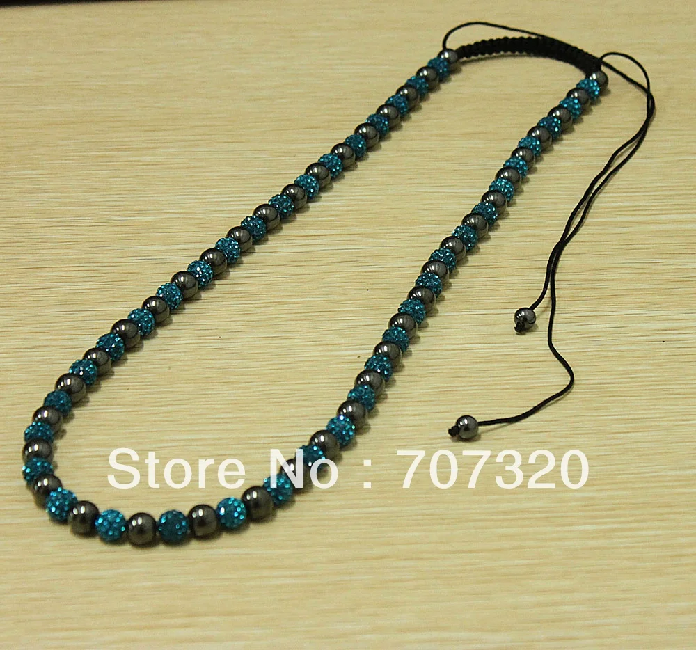 Скидка 45% Shamballa мужское длинное или женское ожерелье для глиняных хрустальных