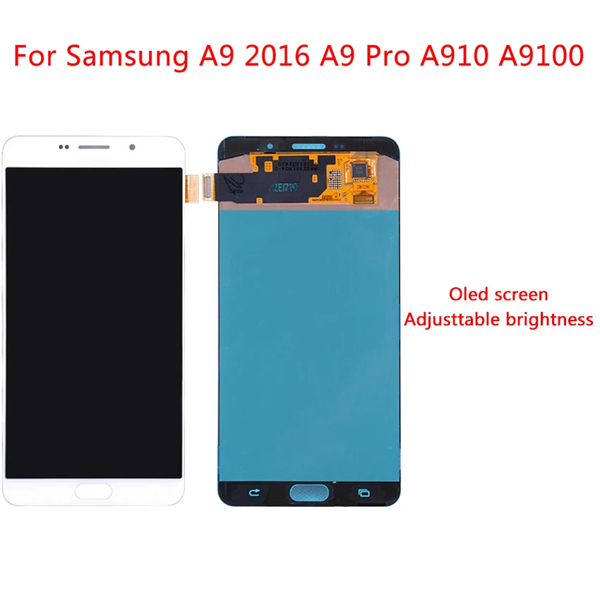 AMOLED для SAMSUNG GALAXY A9100 LCD A9 Pro 2016 A910F дисплей сенсорный экран дигитайзер в сборе Замена