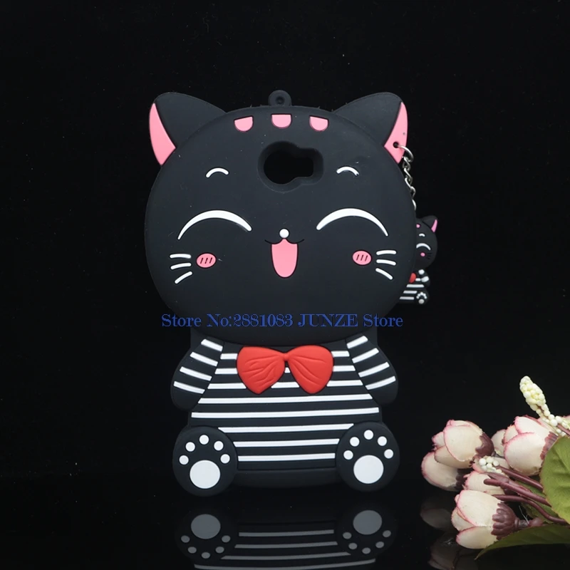 Силиконовый 3D чехол с милыми животными для huawei Honor 5A LYO-L21 Y6 Elite/Y6II Compact/Y5 II Cat, чехол с изображением лошади Салли - Цвет: Black 3D ST