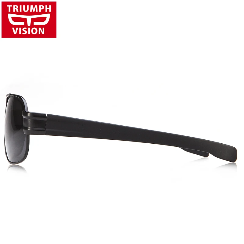 Солнцезащитные очки TRIUMPH VISION Мужские квадратные поляризационные в металлической