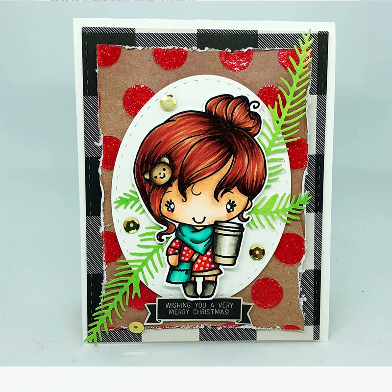 Мини девушки прозрачный силиконовый штамп DIY Скрапбукинг фото открытки в альбом