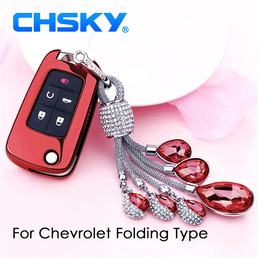 Чехол для автомобильных ключей CHSKY прозрачный чехол из ТПУ Chevrolet Cruze Aveo TRAX Opel