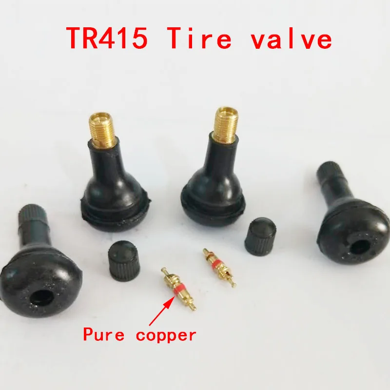 TR413 TR414 TR415/50 штук/Шины Клапаны/колеса аксессуар оснастки шин Клапан стебли короткий черный резиновый самый популярный клапан