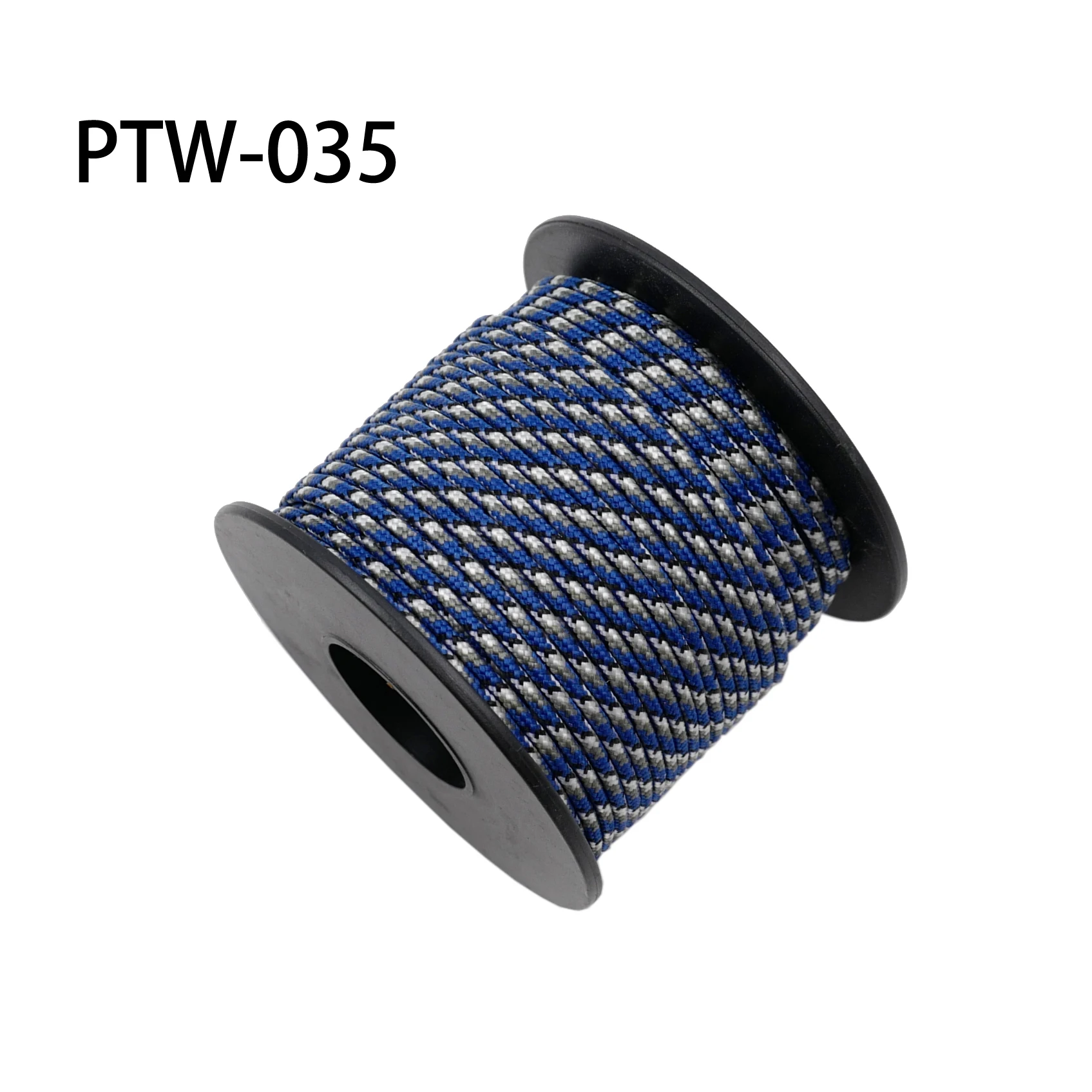 Blue Camo 035 Mil Спецификация Тип I 3 жильный 100 футов(31 м) Открытый выживания парашютный шнур Lanyard Paracord 2 мм Диаметр микро шнур Катушка - Цвет: Blue Camo 035