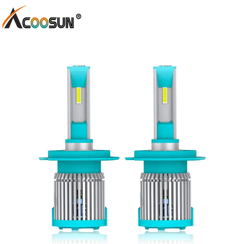 AcooSun H7 H4 светодиодный автомобильный головной светильник H11 H1 H8 9005 9006 HB3 HB4 для авто