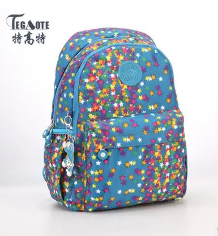 TEGAOTE нейлоновый рюкзак с принтом женские школьные сумки для девочек подростков