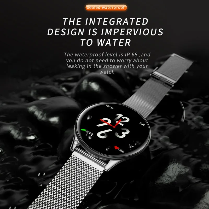 

SN58 Color Screen IP68 Waterproof Bluetooth Smart Watch Heart Rate Blood Pressure 2.5D Touch Screen Smartwatch for Android IOS