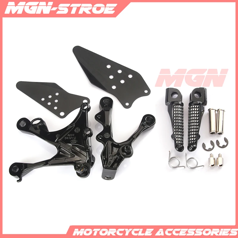 Передней Подножки колышки подставка для ног кронштейн для KAWASAKI ZX6R ZX-6R 2005-2008 05 06 07 08 ZX636 2005-2006 05 06 мотоцикл