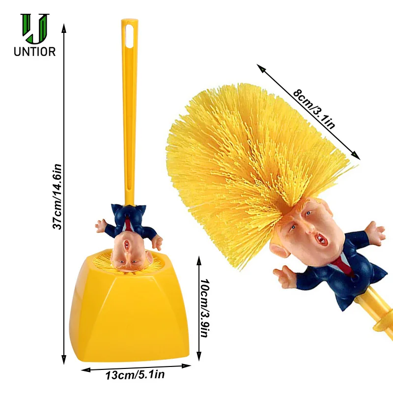 UNTIOR Дональд Трамп щетка для унитаза Набор держателей щеток Brosse WC оригинальная туалетная бумага набор аксессуаров для чистки ванной комнаты