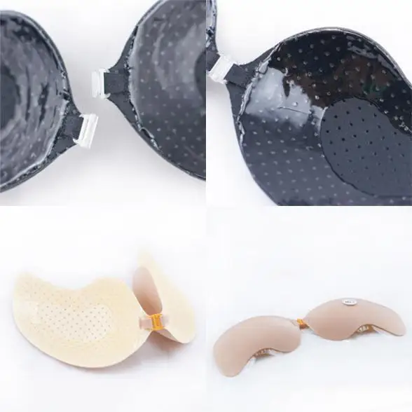 Женский дышащий самоклеящийся бюстгальтер с эффектом пуш ап силиконовый