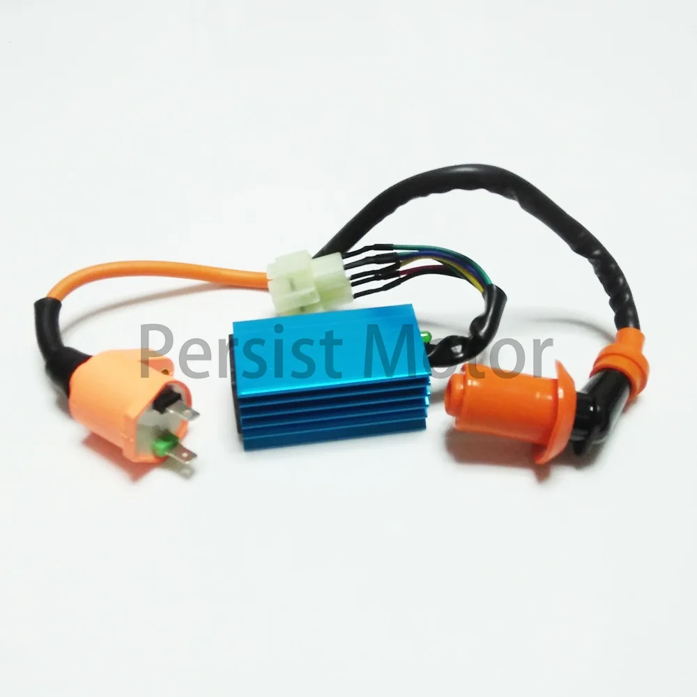 Производительность гонки CDI 6 pin + катушка зажигания 50cc 70cc 90cc 110cc 125cc 140cc ATV Dirt Pit Bike |