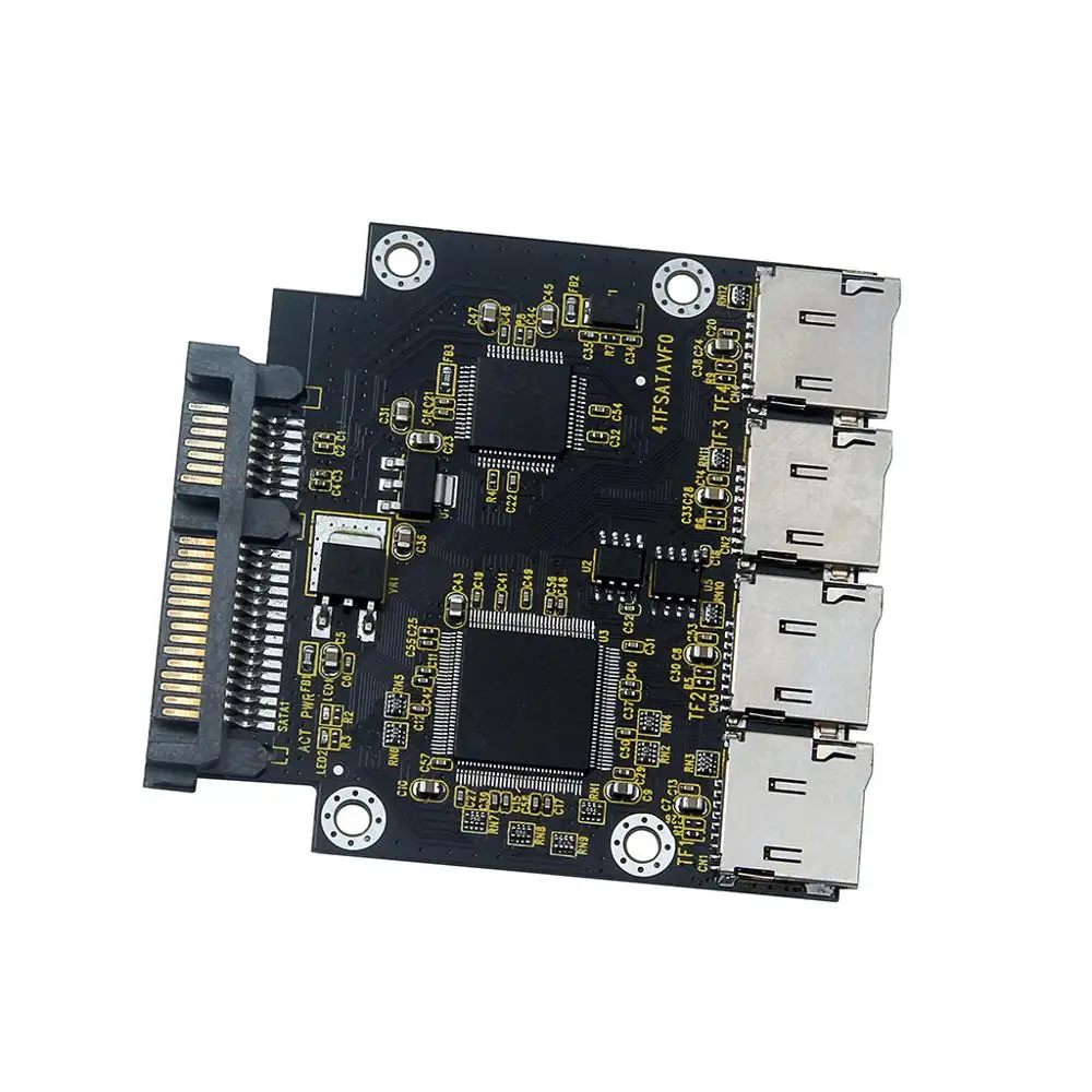 SP Бесплатная доставка Новинка 4 Micro SD TF карты до 22pin SATA адаптер 2 5 &quotКорпус для