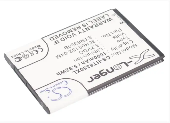 Cameron Sino 1600 мАч батарея для HTC ADR6350VW Droid Incredible 2 VERIZON 35H00152 05M|Аккумуляторы мобильных