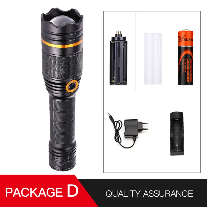 Тактический фонарь 18650 cree t6 для кемпинга из ламы ультра Puissante Taschenlampe Zaklamp