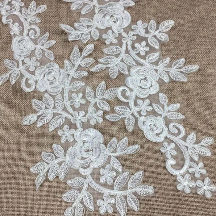 Нашивки тканевые воротник отделка вырез аппликация для