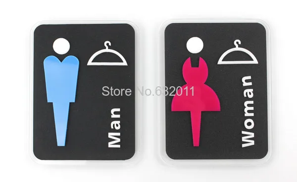 Акриловая дверная табличка для одежды раздевалка раздевалки настенные наклейки