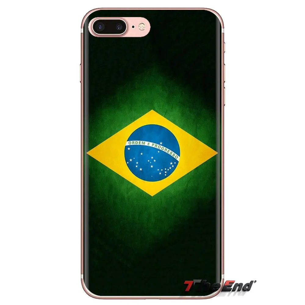 Transparent Soft TPU Case Brazilian Flag Brazil National For Huawei Mate Honor 4C 5C 5X 6X 7 7A 7C 8 9 10 8C 8X 20 Lite Pro |