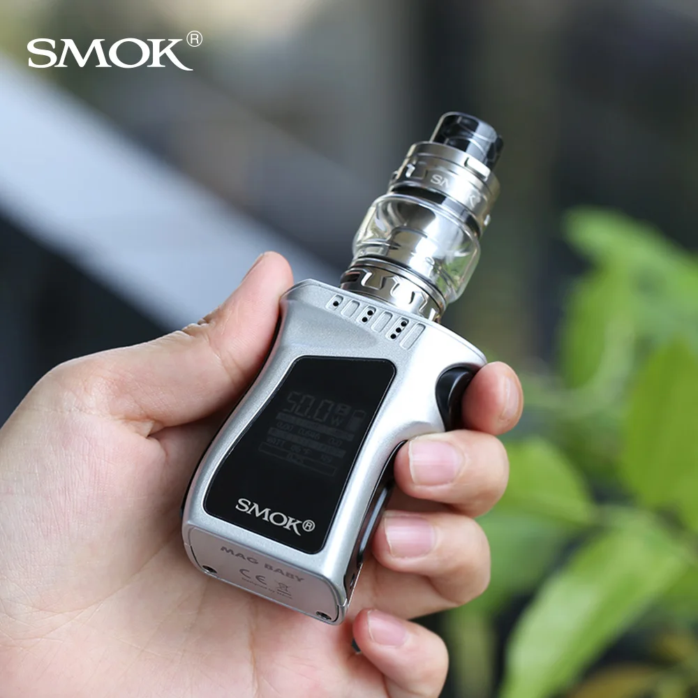 Оригинальный Smok Mag Детский комплект 50 Вт Baby Box Mod 4 5 мл 2 Tfv12 детский Prince Tank 1600 мАч