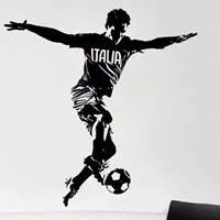 C Ronaldo Футбол плеер стикеры спортивный Декор шлемы Детская комната украшения Плакаты винил футбол автомобиль наклейка на стену