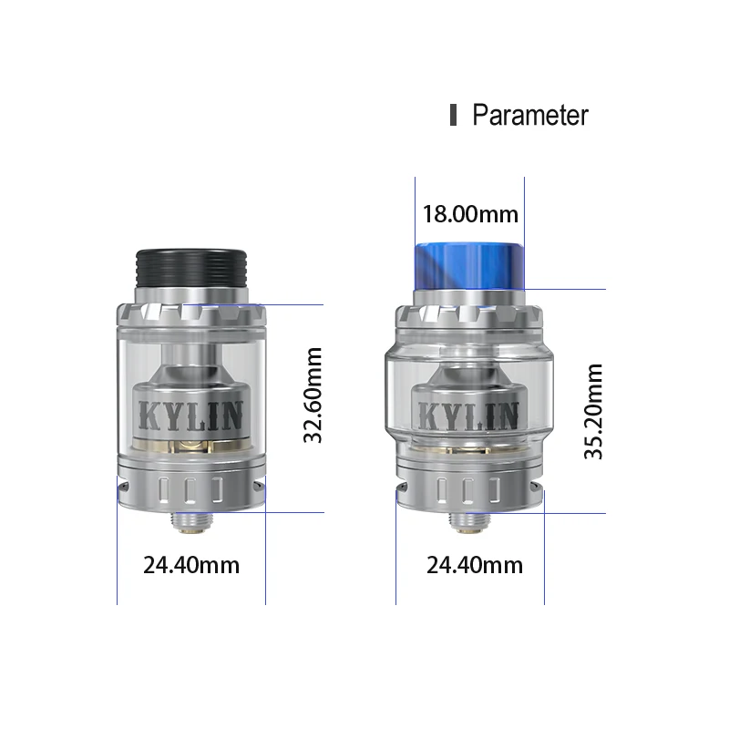 Оригинальный vandy Vape Kylin Mini RTA Tank 3 мл/5 мл атомайзер для электронных сигарет Fit Pulse BF