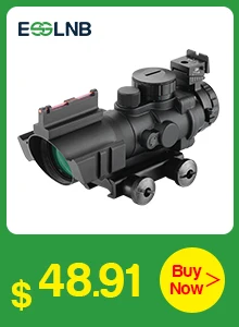 4X32 ACOG оптический прицел Сетка волокно красный зеленый синий с подсветкой Оптический прицел с красной точкой 20 мм рельс для охоты