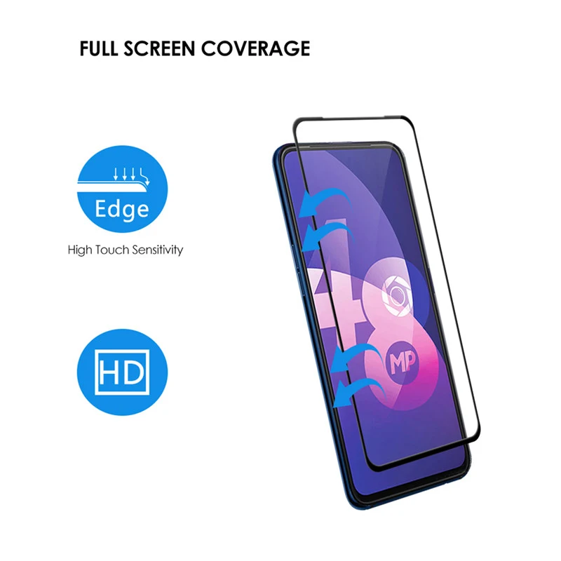 3D закаленное стекло с высоким содержанием алюминия для Vivo X27 полноэкранная