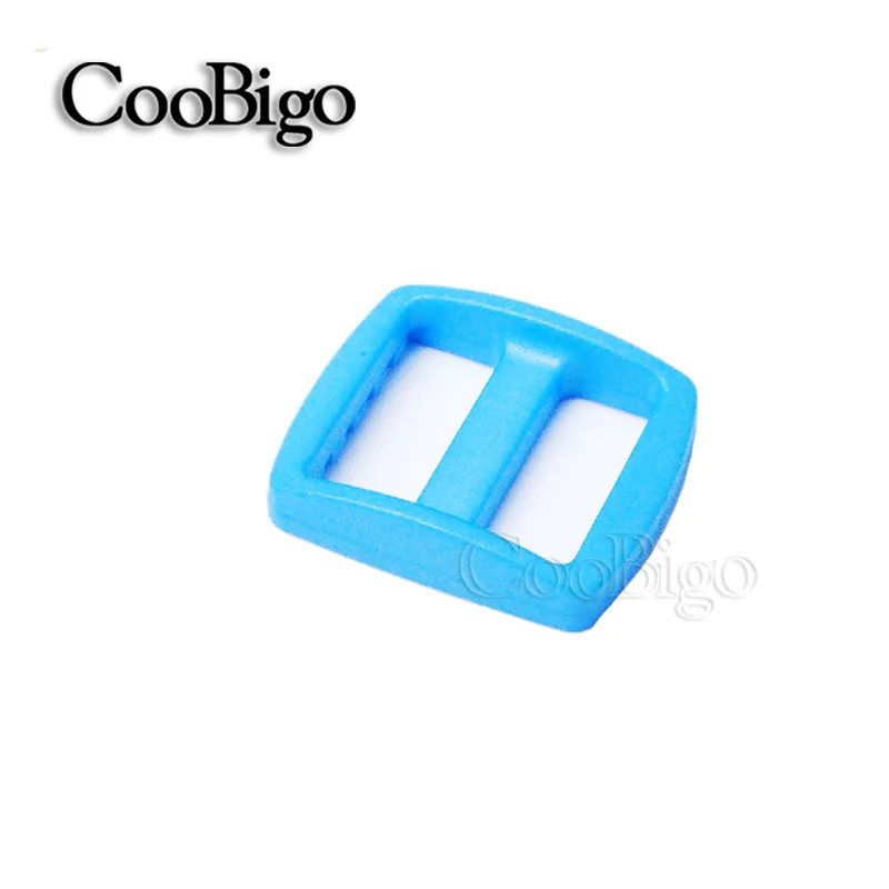 LightBlue 100 шт. пакет 3/"(20 мм) красочные пластик изогнутые трехмерный ползунок регулировать пряжки шире Стиль Рюкзак бретели для нижнего белья детали для сумок аксессуары - Цвет: LightBlue