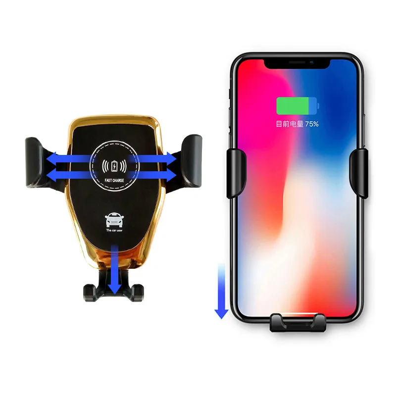 Мобильный телефон holderForCar, USB быстрая QiWireless зарядка ChargerCarAir Outlet держатель для мобильного телефона, анти-скользкий LotHand-freeCall
