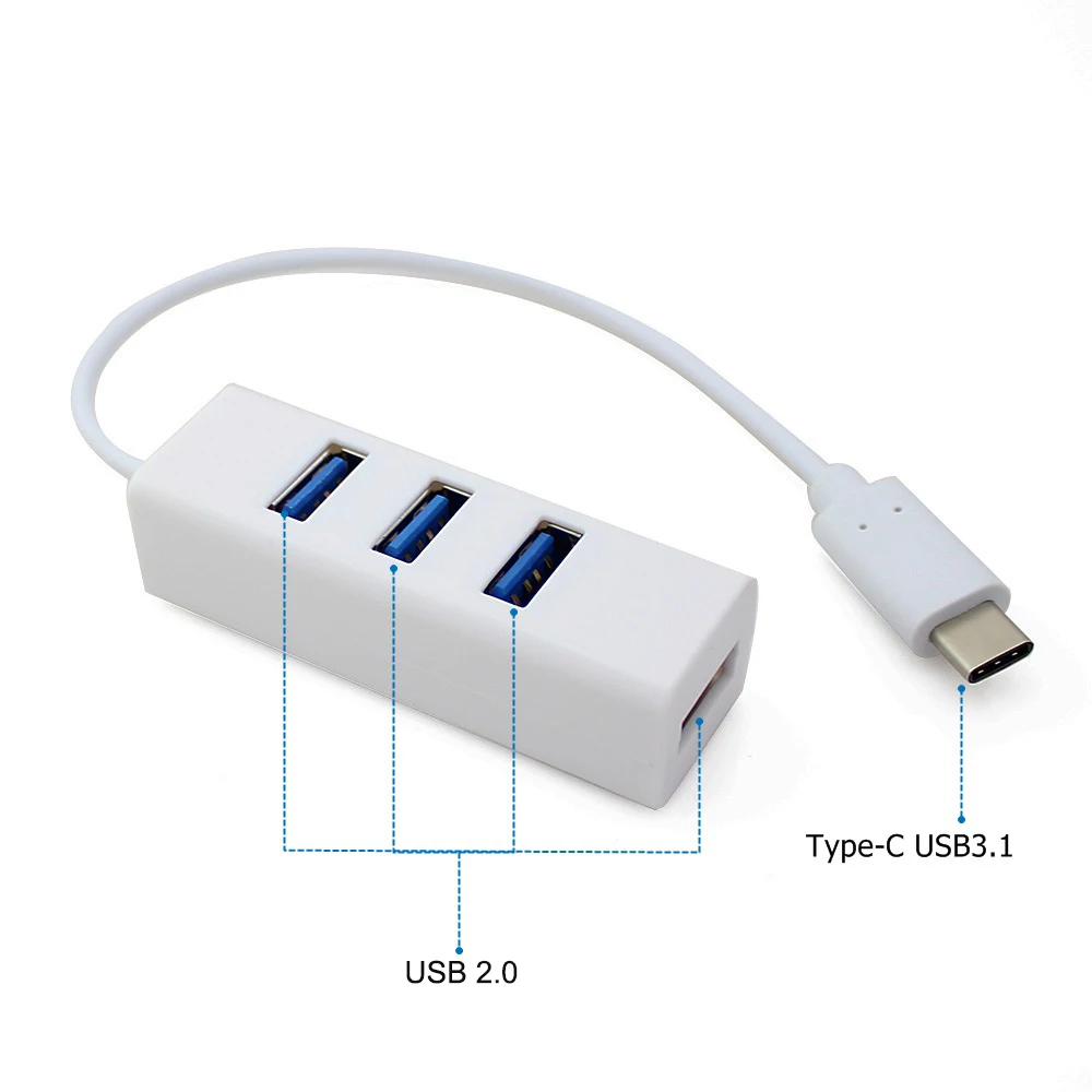 Разветвитель USB Type C на 4 порта 2 0 дюйма|USB-хабы| |