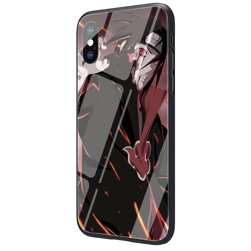 Наруто Shippuden Uchiha Itachi закаленное стекло чехол для телефона чехол для iPhone 6 6S Plus 7 8 Plus X XS XR XS Max - Цвет: G12