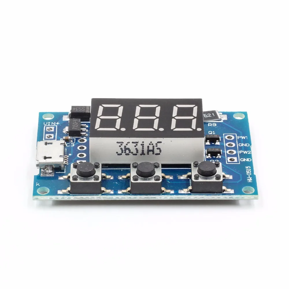 Micro USB DC 2CH Регулируемый pwm генератор сигналов рабочий цикл импульсный Частотный модуль цифровой светодиодный дисплей трубка DC 5 в 12 В 24 В DIY