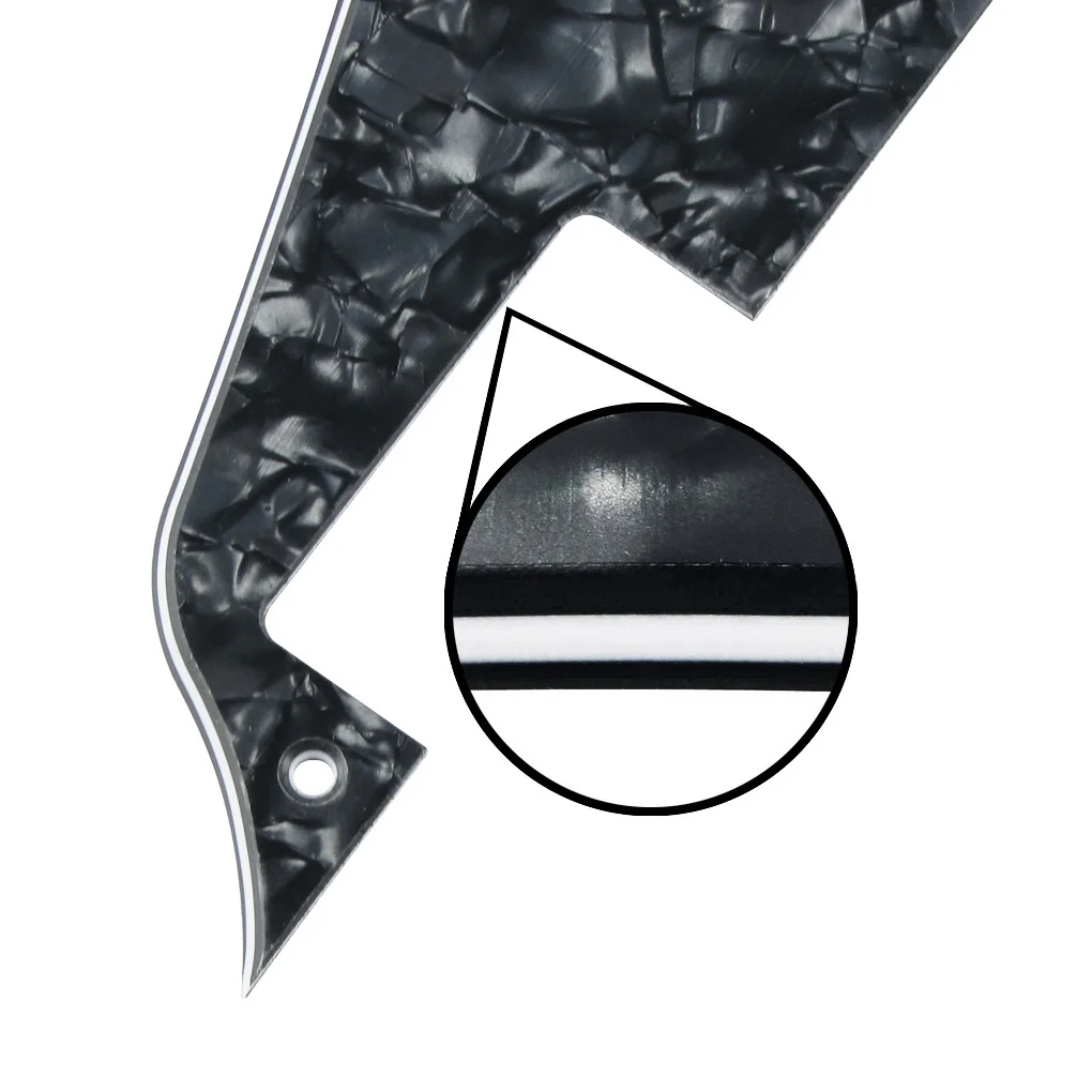 FLEOR Black Pearl LP гитара накладка 4Ply с металлическим кронштейном для LP Стиль гитарные части