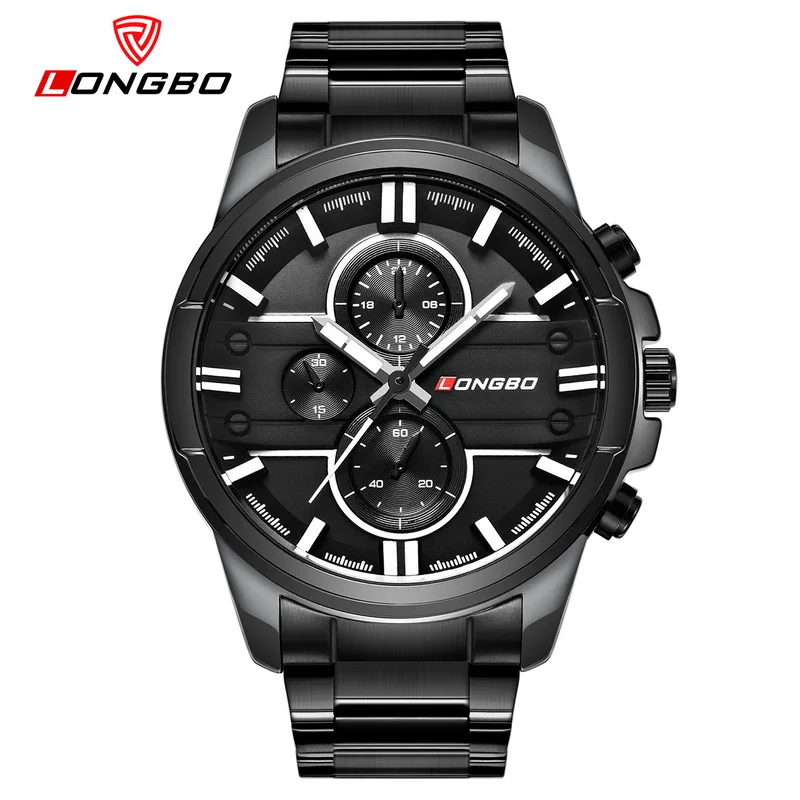 Модные Простые Стиль Топ Элитный бренд LONGBO часы Для мужчин Нержавеющая сталь