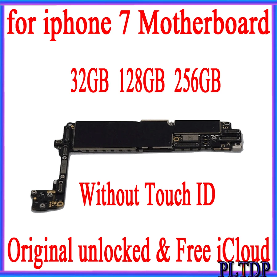32 Гб 128 ГБ 256 ГБ для iphone материнская плата без Touch ID оригинальная разблокированная для iphone 7 4,7 дюймов материнская плата с системой IOS