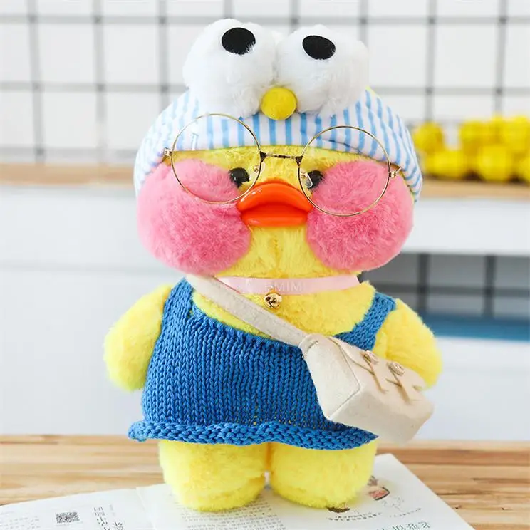 19 1 шт. 28 см Kawaii LaLafanfan кафе Mimi утенок плюшевая игрушка милая утка фаршированная кукла плюшевые куклы-животные детские игрушки подарок на день рождения - Цвет: 19