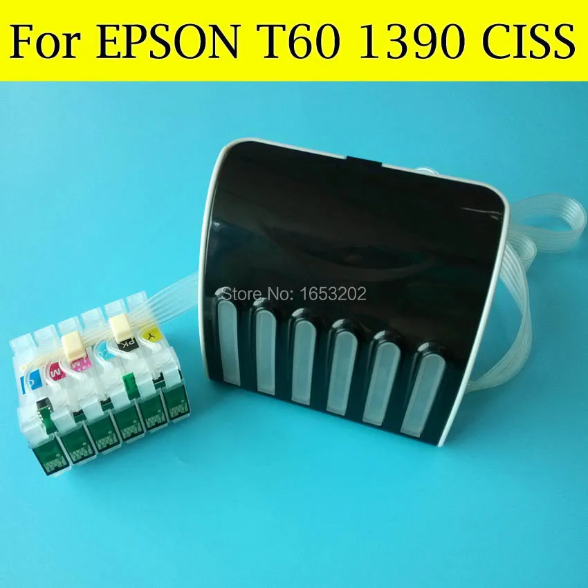 

Fast Shipping Ciss System For EPSON 1390 T60 CISS T0851N-T0856N With ARC Chips